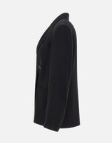 Blazer doppiopetto in crêpe V938991488 001BLK VINCE. 