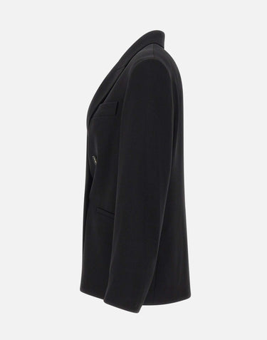 Blazer doppiopetto in crêpe V938991488 001BLK VINCE. 