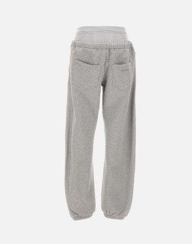 Pantaloni lunghi melange grey 260WCP00290 JJF003AA183 THE ATTICO 