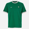 T-shirt in cotone elasticizzato con bandiera 50562134 320 BOSS 