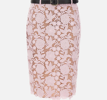 Gonna midi in pizzo 182MSKP PINK SELF-PORTRAIT 