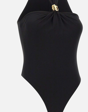 Body in jersey crêpe con dettaglio gioiello BO01761E2 110 ELISABETTA FRANCHI 