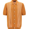 Camicia in maglia con intarsio a righe 59135 18066338 GRAN SASSO 