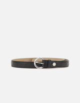 Cintura in pelle con fibbia tonda CNK00957 STEMUNERO GIANNI CHIARINI 
