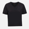 T-shirt in cotone con scollo a V 60205 74000099 GRAN SASSO 