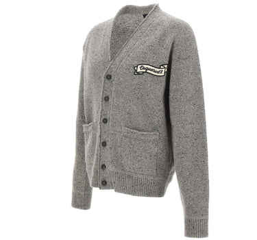 Cardigan Basic in misto lana S74HA1667 D13233860 DSQUARED2 