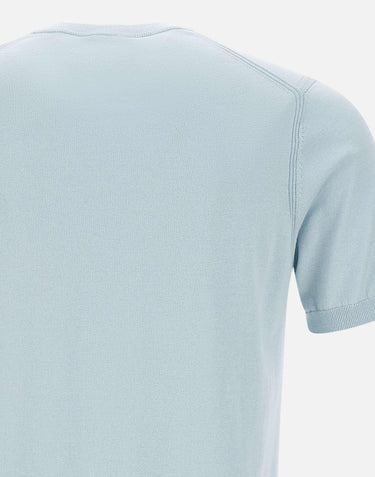 T-shirt in seta e cotone DK87047 CIELO DIKTAT 
