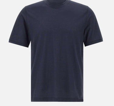 T-shirt in crepe di cotone DK87114 BLU DIKTAT 
