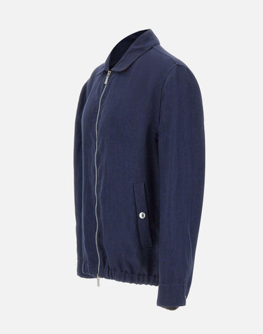 Giacca full zip in lino M75GBTM40 TES0M12311 ELEVENTY 