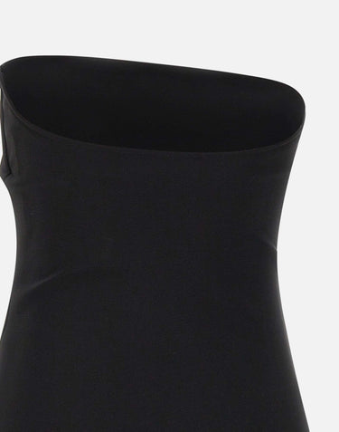 "Bustier Lingerie Jersey Bodysuit" 425JBD161JS0256 BLACK COURREGES 