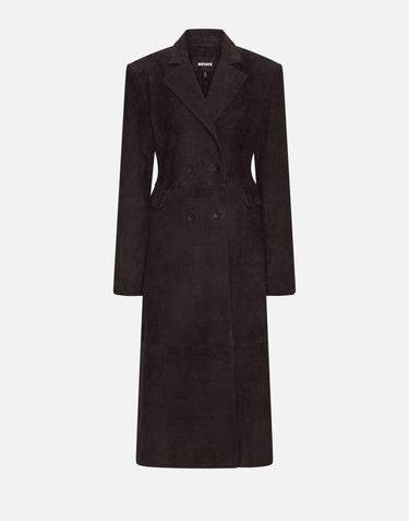 Cappotto lungo in pelle scamosciata 116503 1111 ROTATE BIRGER CHRISTENSEN 