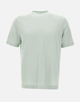 T-shirt girocollo in cotone DK17038 SALVIA DIKTAT 