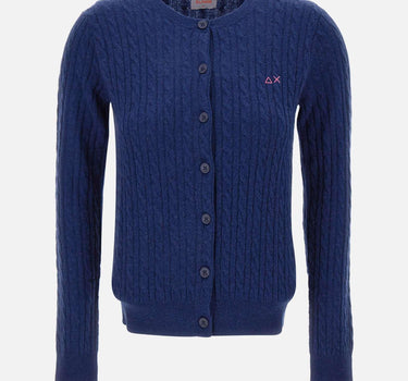 "Roundneck cardigan Cable" K45248 83 SUN68 