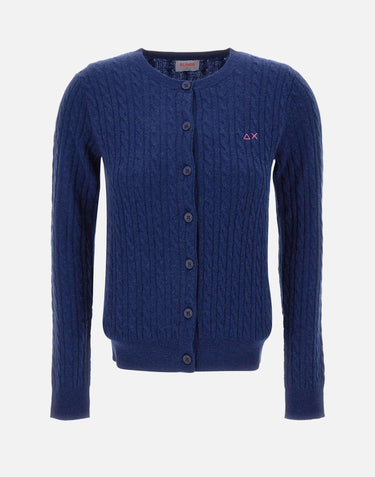 "Roundneck cardigan Cable" K45248 83 SUN68 
