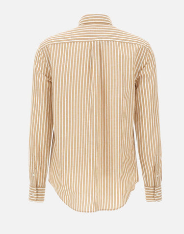 Camicia in cotone e lino classic-Fit 211971514 501 POLO RALPH LAUREN 
