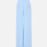 Pantaloni in crêpe a vita alta P16523 LIGHTBLUE NISSA 