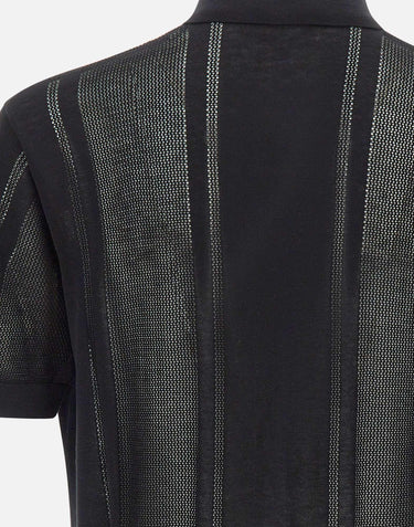 Camicia in maglia di misto seta A033F200 9000 PAOLO PECORA 