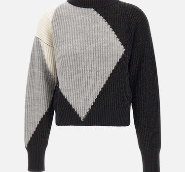 Maglione in lana con intarsi CF5400MA65N C3798 LIU-JO 
