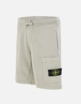 Bermuda in felpa di cotone biologico 6200011S0051 V0061 STONE ISLAND 