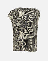 T-shirt in viscosa a fantasia 2007Z000056N 043 ELENA MIRO' 