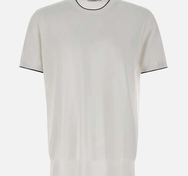 T-shirt in cotone e viscosa 100021 001 KANGRA 