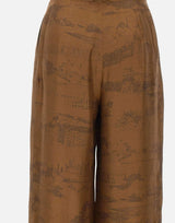 Pantalone in seta stampata 2616131101600 004 MAX MARA STUDIO 