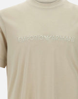 T-shirt in cotone e lyocell EM001070 AF13747U1098 EMPORIO ARMANI 
