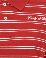Polo a righe con logo TO085710326RE33 RUBY SPORTY & RICH 
