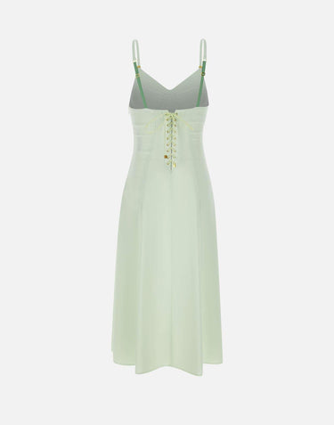 Abito in crêpe leggero con lacci criss-cross AB74852E2 124 ELISABETTA FRANCHI 