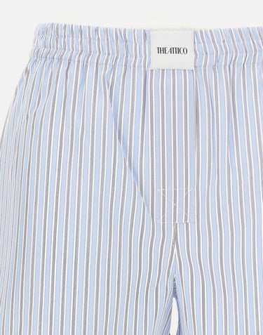 Shorts in cotone a righe 260WCQ00002 CCC127AA264 THE ATTICO 