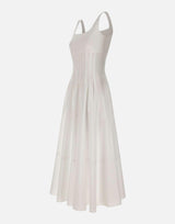 Abito in popeline con gonna ampia 2616221022600 001 MAX MARA STUDIO 