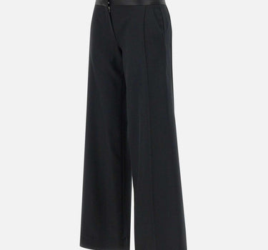 "Side Panel trousers in Black" 1124WTR004763I BLACK VICTORIA BECKHAM 