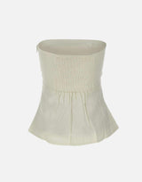 "Alexa" top in lino FFC22 WHT FAITHFULL THE BRAND 