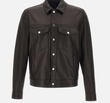 Giacca "Hopkin" in pelle HOPKINAICHI25 NERO TAGLIATORE 