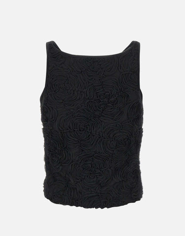 "Flower mesh Boatneck top" 113614 100 ROTATE BIRGER CHRISTENSEN 