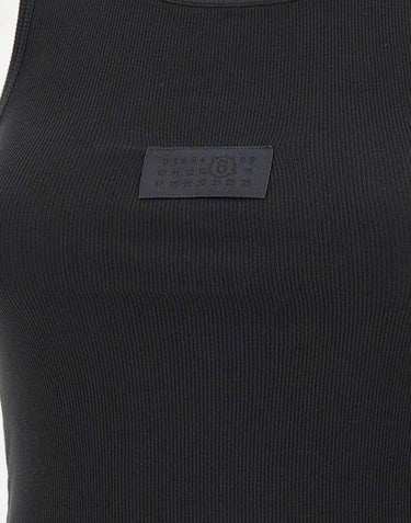 Canotta a costine in jersey S52NL0075 M20054900 MM6 MAISON MARGIELA 