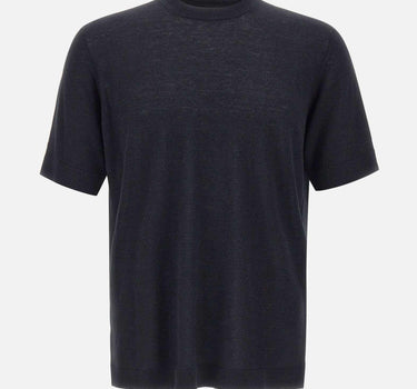 T-shirt in misto lino e cotone TS0MC LC14R990 FILIPPO DE LAURENTIIS 