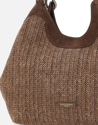 Borsa a spalla "Dua" BS12340 PGLSPGCHOCO GIANNI CHIARINI 