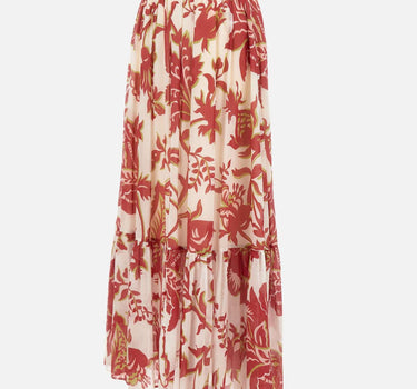 Gonna lunga in cotone con stampa floreale WRFA0114 99SA5U0X0808 ETRO 