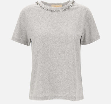 T-shirt con decorazione di cristalli RIJDK001 0M07 KAOS 