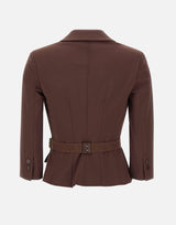 Giacca in tessuto tecnico bielastico GI22461E2 644 ELISABETTA FRANCHI 