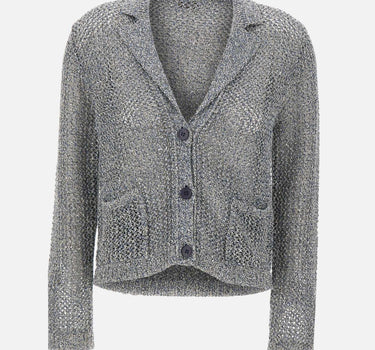 Cardigan con micro paillettes 373557 845 KANGRA 