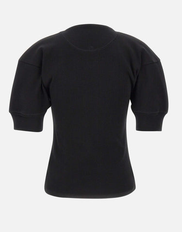 "Grey Marl Sweater" 1425JTP006684A BLACK VICTORIA BECKHAM 