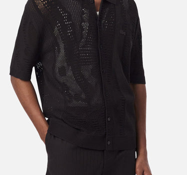 Camicia in maglia di pizzo con coccodrillo AH0796 3LA LACOSTE 