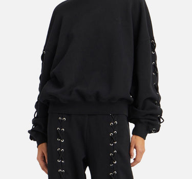 "Lacing crewneck sweater" 114390 100 ROTATE BIRGER CHRISTENSEN 