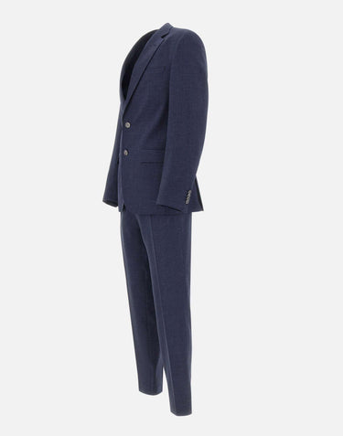 Abito slim fit con micromotivo 50561834 404 BOSS 