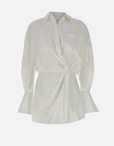 "Whitelotus shirt" TM170101A TNC181WHITE THE ANDAMANE 