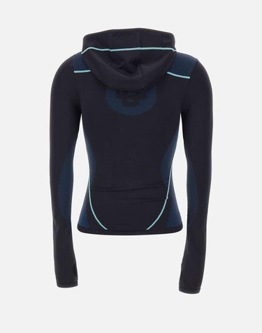 "Seamless hooded long sleeves top" WAW25ACT050 01 CASABLANCA 
