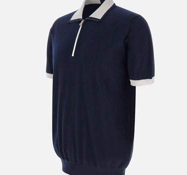 Polo mezza zip UMK0571V111A 00K KITON 