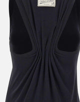 Top in misto cotone e lino 1226JTP007237A BLACK VICTORIA BECKHAM 